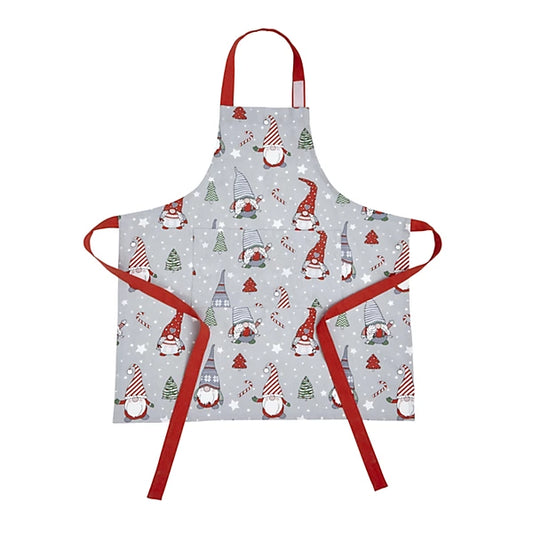 Catherine Lansfield Christmas Gnomes Cotton  Adult Kitchen Apron