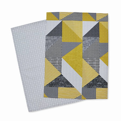 Catherine Lansfield Larsson Geo Cotton Kitchen Tea Towel Pair