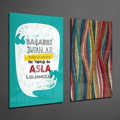 2 Pieces Combine Glass Wall Art