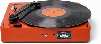 Brad Retro Record Player (Tangerine)