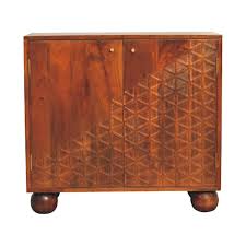 Chestnut Dice Cabinet