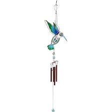 Blue/Green Hummingbird Windchime