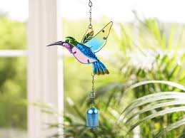 Blue/Green Hummingbird Windchime