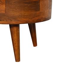 Mini Chestnut Rounded Coffee Tables