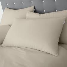 Catherine Lansfield Brushed Cotton Standard Pillowcase Pair with envelope closure