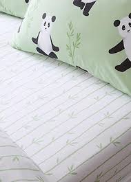 Catherine Lansfield Kids Panda Paws Reversible Duvet Cover Set with Pillowcase