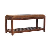 Buffalo Slatted Hallway Bench