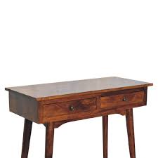 Chestnut Hallway 2 Drawer Console Tables