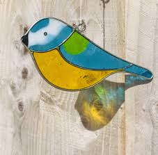 Blue Tit Bird Suncatcher