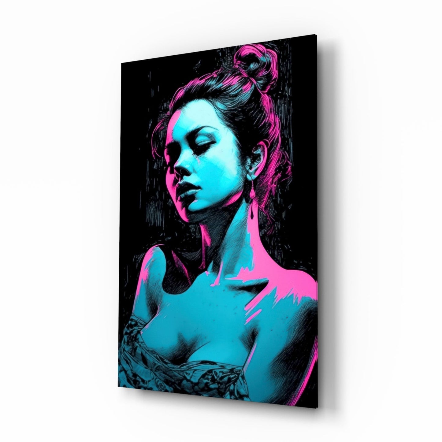 Girl Glass Wall Art || Designer's Collection
