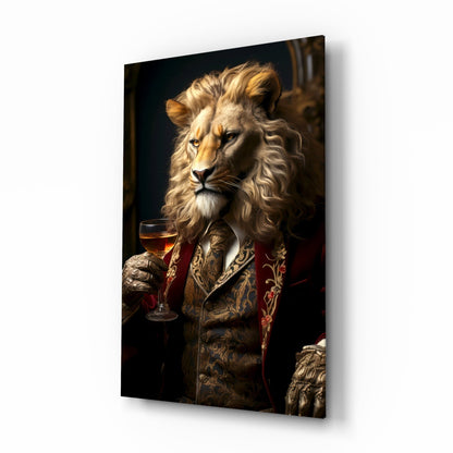 Gentleman Glass Wall Art|| Designer's Collection