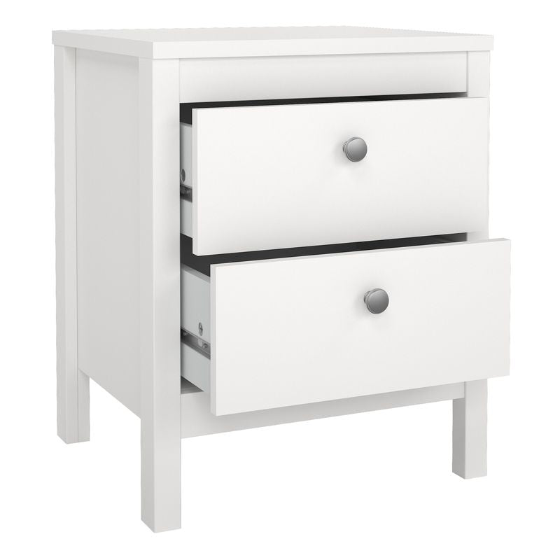 Madrid Package - Bedside Table 2 Drawers + Chest 5 Drawers + Wardrobe