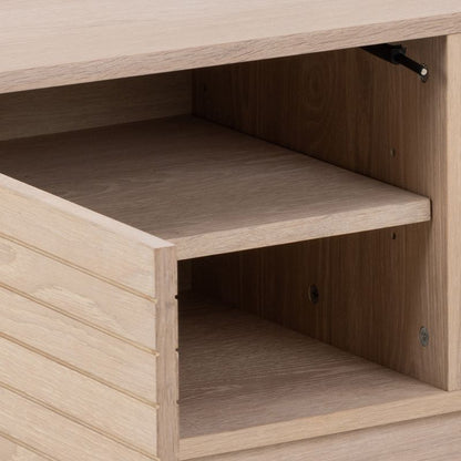 Linley 2 Door TV Unit in White Oak