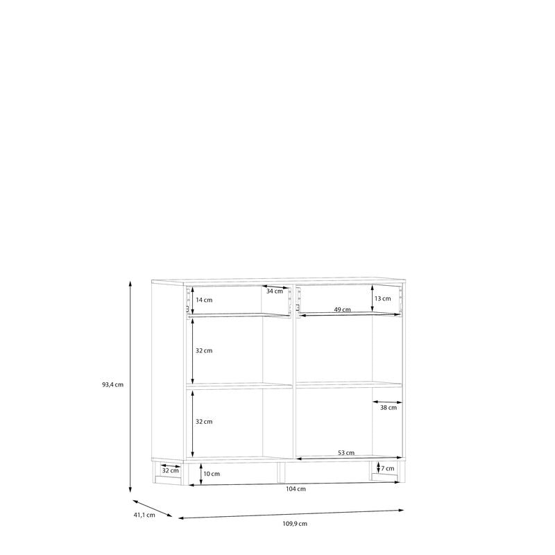 Sali 2 Door 2 Drawer Chest