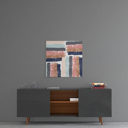 Brush Marks Glass Wall Art