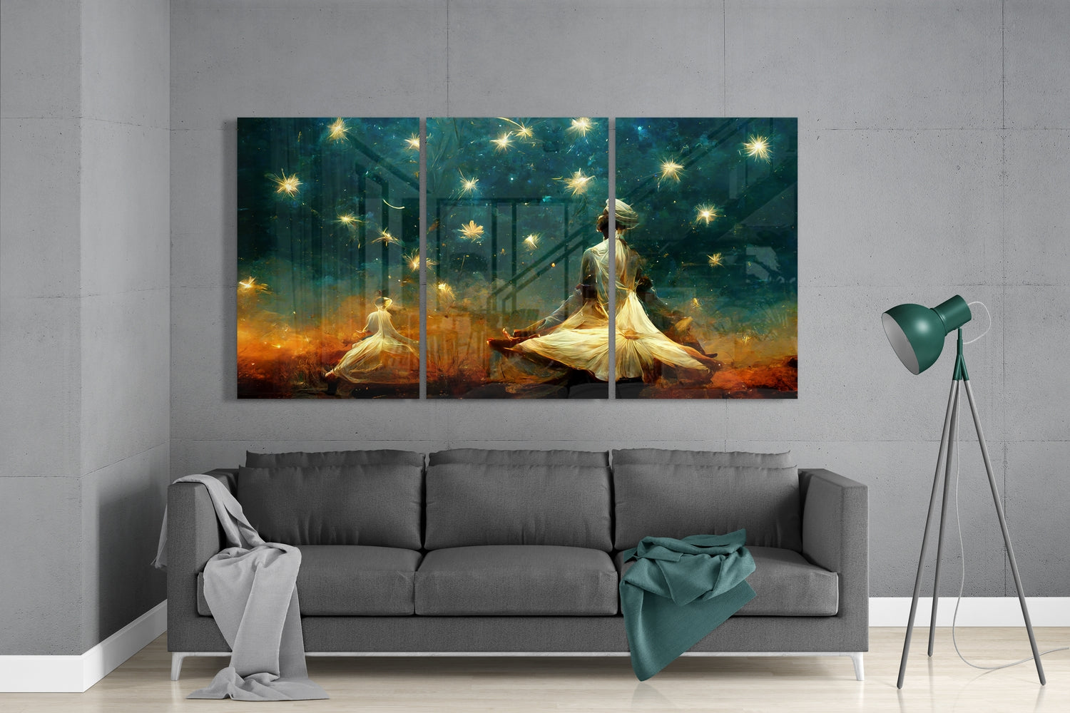 Under the Stars Glass Wall Art