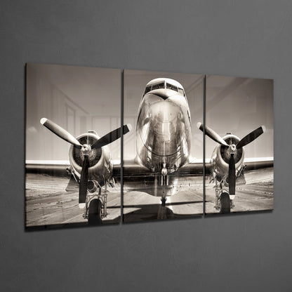 Plane Mega Glass Wall Art