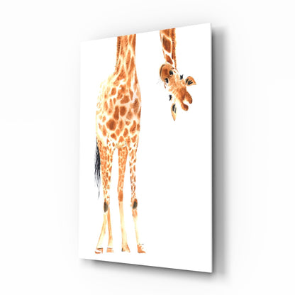 Giraffe Glass Wall Art