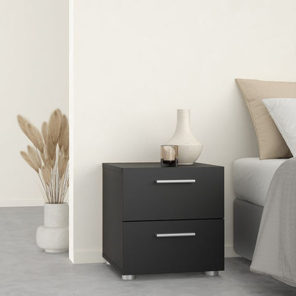 Pepe Package - Bedside 2 Drawers + Chest of 4 Drawers + Wardrobe with 2 Doors