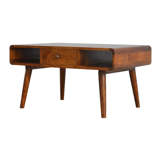 Curved Chestnut Coffee Tables