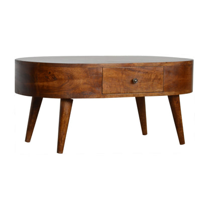 Chestnut Rounded Coffee Tables