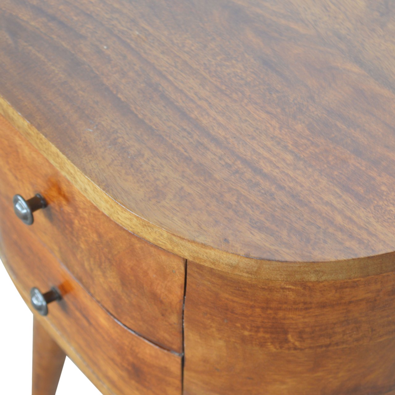 Chestnut Rounded Bedside Tables