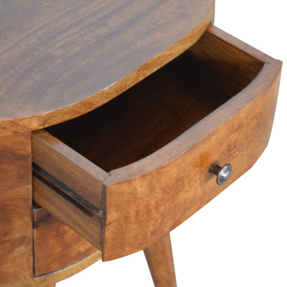 Chestnut Rounded Bedside Tables