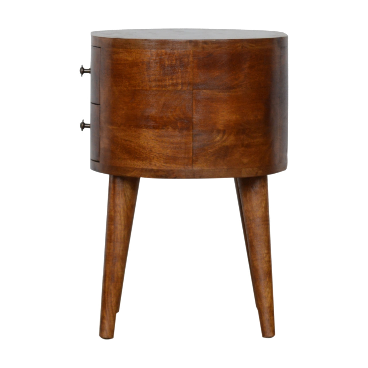 Chestnut Rounded Bedside Tables