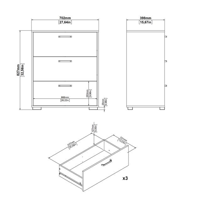 Sofia Chest 3 drawers