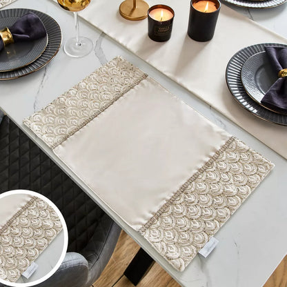 Catherine Lansfield Deco Sequin Dining Place Mat 4 Pack