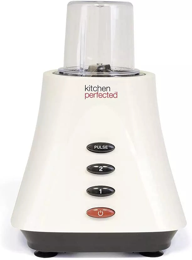 Kitchen Perfected Table Blender with Mill, 1.5 Litre, 400 W, Ivory White E5012WI