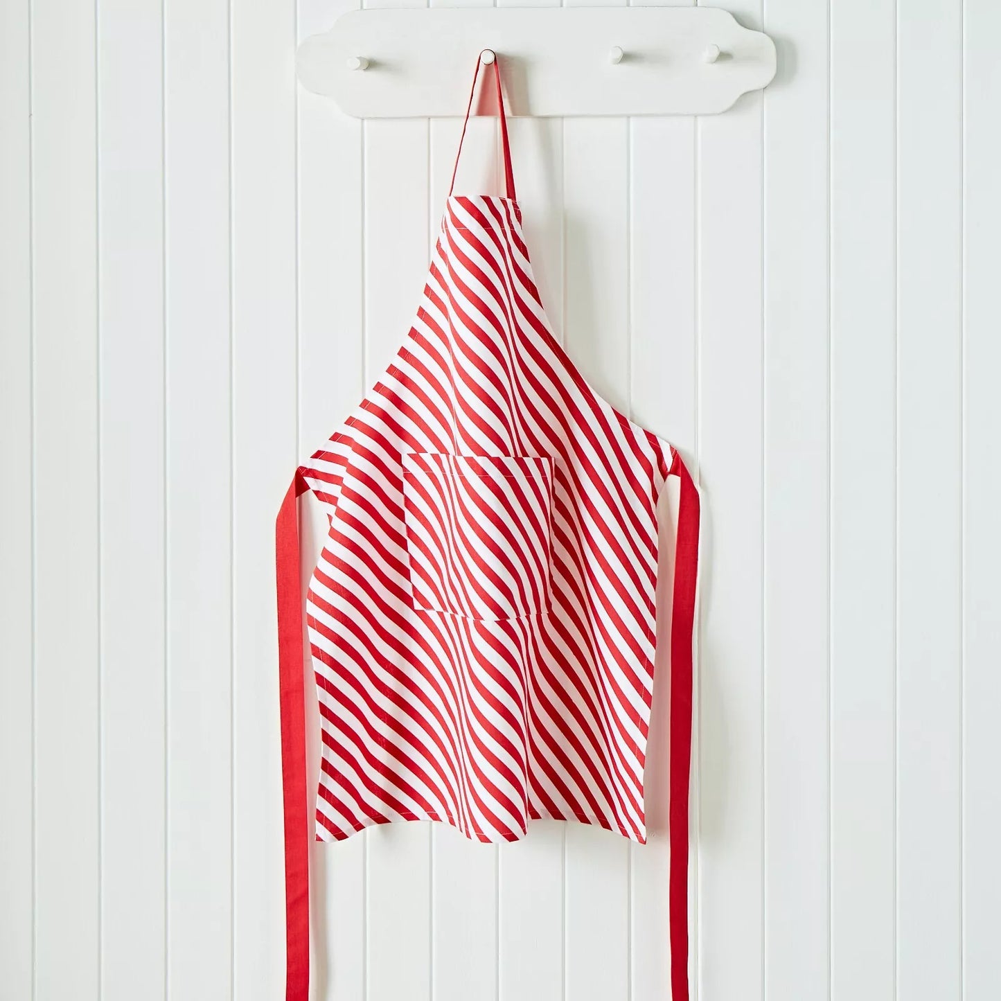 Catherine Lansfield Christmas Candy Cane Cotton Kitchen Adult Apron