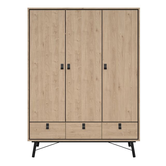Ry Wardrobe 3 Doors 3 Drawers