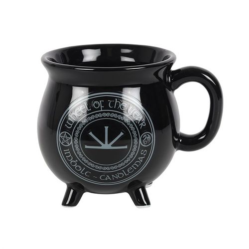 Imbolc Colour Changing Cauldron Mug by Anne Stokes