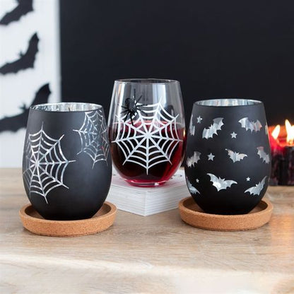 Bat Stemless Wine Glass