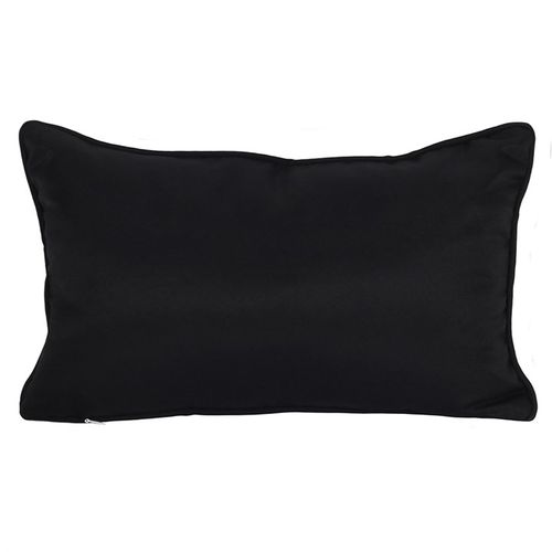 Small Rectangular Black and White Talking Board Cushion