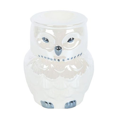 Owl Shaped Iridescent Oil Burner and Wax Warmer