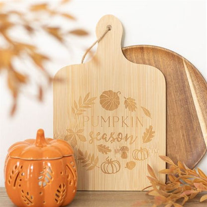 Pumpkin Season Bamboo Serving Board