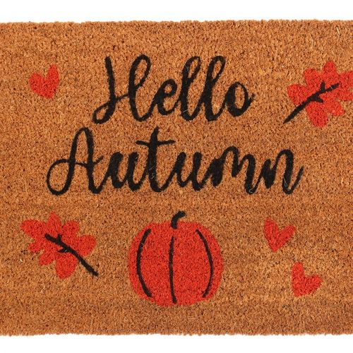 Natural Hello Autumn Doormat