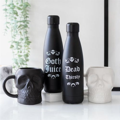 Matte White Skull Mug