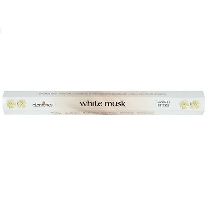Set of 6 Packets of Elements White Musk Incense Sticks