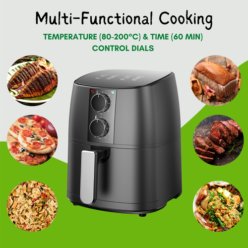 Domestic King 4L Air Fryer With Free Recipe Book- DK18056