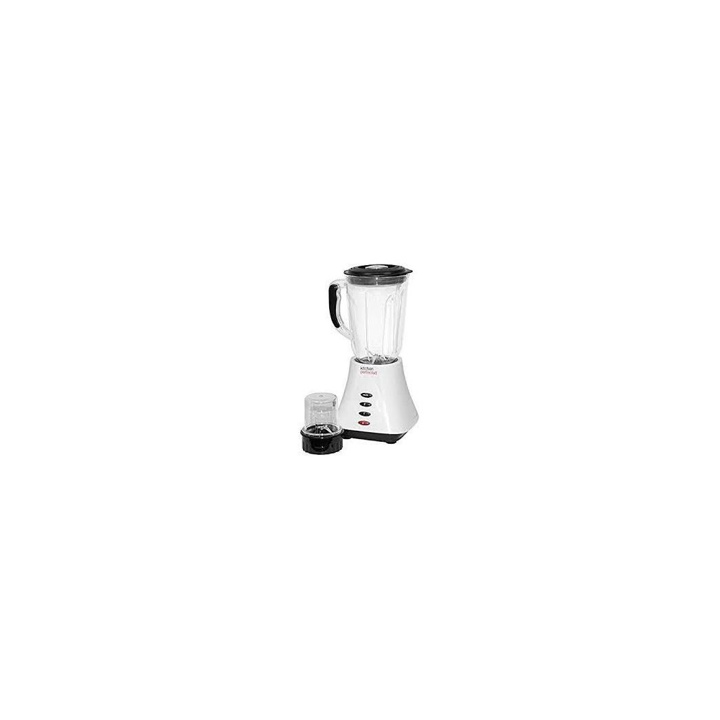 Kitchen Perfected Table Blender with Mill, 1.5 Litre, 400 W, Ivory White E5012WI