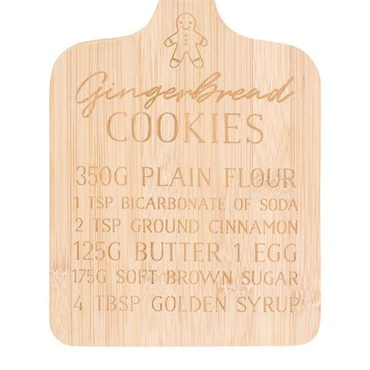 Gingerbread Cookies Bamboo Serving Board