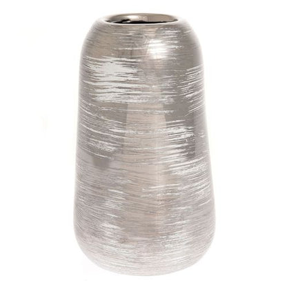 Hestia Silver Swirl Vase 20cm