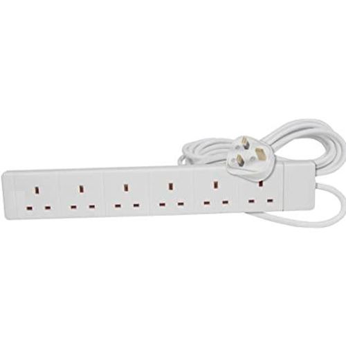 Daewoo 6 Gang 2 Metre Extension Lead- PIF2066