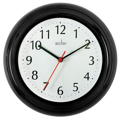 Wycombe Black Kitchen Wall Clock 21413