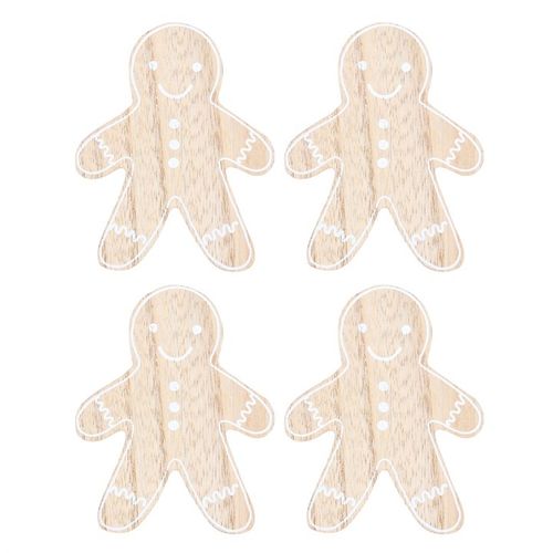 Gingerbread Man Coaster Set