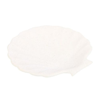 Off White Scallop Shell Incense Stick Holder