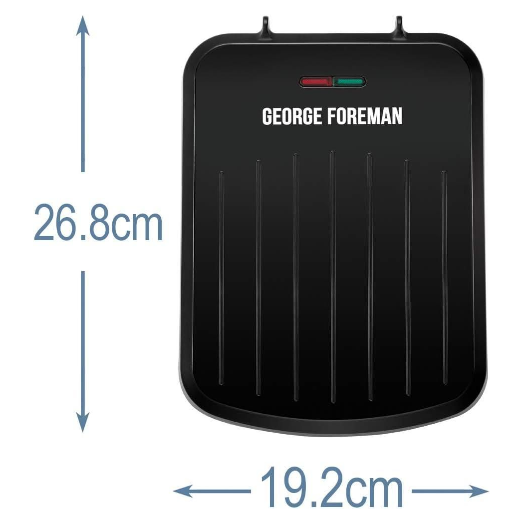 George Foreman Small Electric Fit Grill Black, 760W